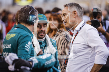 2023-03-05 - ALONSO Fernando (spa), Aston Martin F1 Team AMR23, portrait WHITMARSH Martin, Group Chief Executive Officer of Aston Martin Performance Technologies, portrait during the Formula 1 Gulf Air Bahrain Grand Prix 2023, 1st round of the 2023 FIA Formula One World Championship from March 2 to 5, 2023 on the Bahrain International Circuit, in Sakhir, Bahrain - F1 - BAHRAIN GRAND PRIX 2023 - RACE - FORMULA 1 - MOTORS