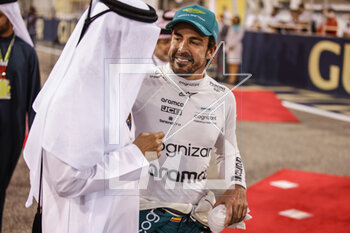 2023-03-05 - ALONSO Fernando (spa), Aston Martin F1 Team AMR23, portrait BEN SULAYEM Mohammed (uae), President of the FIA, portrait during the Formula 1 Gulf Air Bahrain Grand Prix 2023, 1st round of the 2023 FIA Formula One World Championship from March 2 to 5, 2023 on the Bahrain International Circuit, in Sakhir, Bahrain - F1 - BAHRAIN GRAND PRIX 2023 - RACE - FORMULA 1 - MOTORS