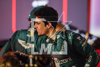 2023-03-05 - ALONSO Fernando (spa), Aston Martin F1 Team AMR23, portrait STROLL Lance (can), Aston Martin F1 Team AMR23, portrait during the Formula 1 Gulf Air Bahrain Grand Prix 2023, 1st round of the 2023 FIA Formula One World Championship from March 2 to 5, 2023 on the Bahrain International Circuit, in Sakhir, Bahrain - F1 - BAHRAIN GRAND PRIX 2023 - RACE - FORMULA 1 - MOTORS