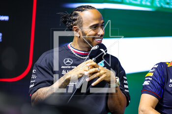 16/03/2023 - HAMILTON Lewis (gbr), Mercedes AMG F1 Team W14, portrait during the Formula 1 STC Saudi Arabian Grand Prix 2023, 2nd round of the 2023 Formula One World Championship from March 17 to 19, 2023 on the Jeddah Corniche Circuit, in Jeddah, Saudi Arabia - F1 - SAUDI ARABIAN GRAND PRIX 2023 - FORMULA 1 - MOTORI