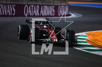17/03/2023 - 77 BOTTAS Valtteri (fin), Alfa Romeo F1 Team Stake C43, action during the Formula 1 STC Saudi Arabian Grand Prix 2023, 2nd round of the 2023 Formula One World Championship from March 17 to 19, 2023 on the Jeddah Corniche Circuit, in Jeddah, Saudi Arabia - F1 - SAUDI ARABIAN GRAND PRIX 2023 - FORMULA 1 - MOTORI