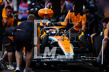 18/03/2023 - 81 PIASTRI Oscar (aus), McLaren F1 Team MCL60, action pitstop during the Formula 1 STC Saudi Arabian Grand Prix 2023, 2nd round of the 2023 Formula One World Championship from March 17 to 19, 2023 on the Jeddah Corniche Circuit, in Jeddah, Saudi Arabia - F1 - SAUDI ARABIAN GRAND PRIX 2023 - FORMULA 1 - MOTORI