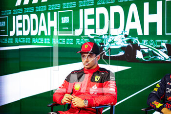 18/03/2023 - LECLERC Charles (mco), Scuderia Ferrari SF-23, portrait during the Formula 1 STC Saudi Arabian Grand Prix 2023, 2nd round of the 2023 Formula One World Championship from March 17 to 19, 2023 on the Jeddah Corniche Circuit, in Jeddah, Saudi Arabia - F1 - SAUDI ARABIAN GRAND PRIX 2023 - FORMULA 1 - MOTORI