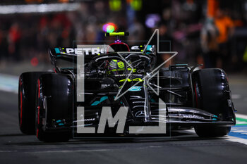 18/03/2023 - 44 HAMILTON Lewis (gbr), Mercedes AMG F1 Team W14, action during the Formula 1 STC Saudi Arabian Grand Prix 2023, 2nd round of the 2023 Formula One World Championship from March 17 to 19, 2023 on the Jeddah Corniche Circuit, in Jeddah, Saudi Arabia - F1 - SAUDI ARABIAN GRAND PRIX 2023 - FORMULA 1 - MOTORI