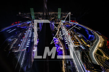 2023-03-19 - The track seen from the sky during the Formula 1 STC Saudi Arabian Grand Prix 2023, 2nd round of the 2023 Formula One World Championship from March 17 to 19, 2023 on the Jeddah Corniche Circuit, in Jeddah, Saudi Arabia - F1 - SAUDI ARABIAN GRAND PRIX 2023 - RACE - FORMULA 1 - MOTORS
