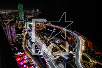 2023-03-19 - The track seen from the sky during the Formula 1 STC Saudi Arabian Grand Prix 2023, 2nd round of the 2023 Formula One World Championship from March 17 to 19, 2023 on the Jeddah Corniche Circuit, in Jeddah, Saudi Arabia - F1 - SAUDI ARABIAN GRAND PRIX 2023 - RACE - FORMULA 1 - MOTORS