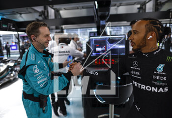 2023-03-19 - HAMILTON Lewis (gbr), Mercedes AMG F1 Team W14, portrait during the Formula 1 STC Saudi Arabian Grand Prix 2023, 2nd round of the 2023 Formula One World Championship from March 17 to 19, 2023 on the Jeddah Corniche Circuit, in Jeddah, Saudi Arabia - F1 - SAUDI ARABIAN GRAND PRIX 2023 - RACE - FORMULA 1 - MOTORS