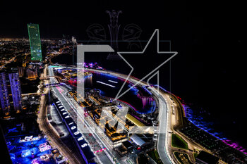 2023-03-19 - Drone show over the starting grid seen from the sky during the Formula 1 STC Saudi Arabian Grand Prix 2023, 2nd round of the 2023 Formula One World Championship from March 17 to 19, 2023 on the Jeddah Corniche Circuit, in Jeddah, Saudi Arabia - F1 - SAUDI ARABIAN GRAND PRIX 2023 - RACE - FORMULA 1 - MOTORS