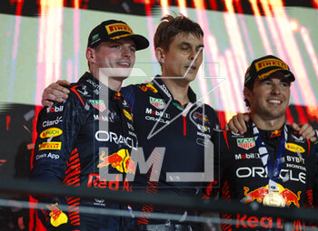 2023-03-19 - VERSTAPPEN Max (ned), Red Bull Racing RB19, PEREZ Sergio (mex), Red Bull Racing RB19, ALONSO Fernando (spa), Aston Martin F1 Team AMR23, portrait during the Formula 1 STC Saudi Arabian Grand Prix 2023, 2nd round of the 2023 Formula One World Championship from March 17 to 19, 2023 on the Jeddah Corniche Circuit, in Jeddah, Saudi Arabia - F1 - SAUDI ARABIAN GRAND PRIX 2023 - RACE - FORMULA 1 - MOTORS