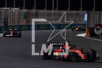 2023-03-19 - 16 LECLERC Charles (mco), Scuderia Ferrari SF-23, action during the Formula 1 STC Saudi Arabian Grand Prix 2023, 2nd round of the 2023 Formula One World Championship from March 17 to 19, 2023 on the Jeddah Corniche Circuit, in Jeddah, Saudi Arabia - F1 - SAUDI ARABIAN GRAND PRIX 2023 - RACE - FORMULA 1 - MOTORS
