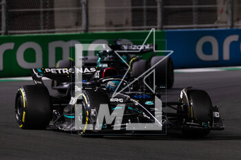 2023-03-19 - 63 RUSSELL George (gbr), Mercedes AMG F1 Team W14, action 44 HAMILTON Lewis (gbr), Mercedes AMG F1 Team W14, action during the Formula 1 STC Saudi Arabian Grand Prix 2023, 2nd round of the 2023 Formula One World Championship from March 17 to 19, 2023 on the Jeddah Corniche Circuit, in Jeddah, Saudi Arabia - F1 - SAUDI ARABIAN GRAND PRIX 2023 - RACE - FORMULA 1 - MOTORS