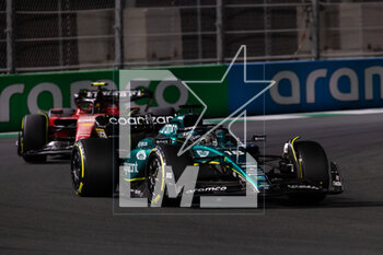 2023-03-19 - 18 STROLL Lance (can), Aston Martin F1 Team AMR23, action during the Formula 1 STC Saudi Arabian Grand Prix 2023, 2nd round of the 2023 Formula One World Championship from March 17 to 19, 2023 on the Jeddah Corniche Circuit, in Jeddah, Saudi Arabia - F1 - SAUDI ARABIAN GRAND PRIX 2023 - RACE - FORMULA 1 - MOTORS