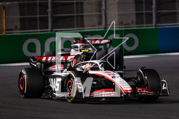 2023-03-19 - 27 HULKENBERG Nico (ger), Haas F1 Team VF-23 Ferrari, action during the Formula 1 STC Saudi Arabian Grand Prix 2023, 2nd round of the 2023 Formula One World Championship from March 17 to 19, 2023 on the Jeddah Corniche Circuit, in Jeddah, Saudi Arabia - F1 - SAUDI ARABIAN GRAND PRIX 2023 - RACE - FORMULA 1 - MOTORS