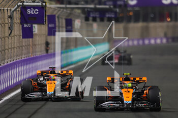 2023-03-19 - 04 NORRIS Lando (gbr), McLaren F1 Team MCL60, action 81 PIASTRI Oscar (aus), McLaren F1 Team MCL60, action during the Formula 1 STC Saudi Arabian Grand Prix 2023, 2nd round of the 2023 Formula One World Championship from March 17 to 19, 2023 on the Jeddah Corniche Circuit, in Jeddah, Saudi Arabia - F1 - SAUDI ARABIAN GRAND PRIX 2023 - RACE - FORMULA 1 - MOTORS