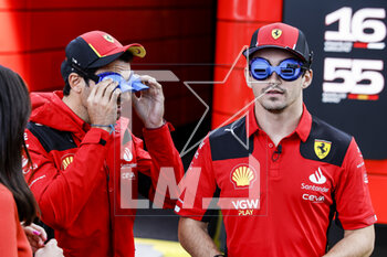 2023-03-30 - LECLERC Charles (mco), Scuderia Ferrari SF-23, portrait SAINZ Carlos (spa), Scuderia Ferrari SF-23, portrait during the Formula 1 Rolex Australian Grand Prix 2023, 3rd round of the 2023 Formula One World Championship from March 31 to April 2, 2023 on the Albert Park Circuit, in Melbourne, Australia - F1 - AUSTRALIAN GRAND PRIX 2023 - FORMULA 1 - MOTORS