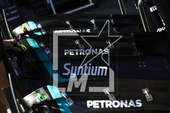 2023-03-30 - Mercedes AMG F1 Team W14, mechanical detail during the Formula 1 Rolex Australian Grand Prix 2023, 3rd round of the 2023 Formula One World Championship from March 31 to April 2, 2023 on the Albert Park Circuit, in Melbourne, Australia - F1 - AUSTRALIAN GRAND PRIX 2023 - FORMULA 1 - MOTORS