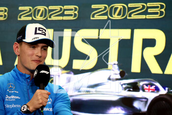 2023-03-30 - SARGEANT Logan (usa), Williams Racing FW45, portrait, press conference during the Formula 1 Rolex Australian Grand Prix 2023, 3rd round of the 2023 Formula One World Championship from March 31 to April 2, 2023 on the Albert Park Circuit, in Melbourne, Australia - F1 - AUSTRALIAN GRAND PRIX 2023 - FORMULA 1 - MOTORS