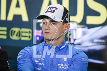 2023-03-30 - SARGEANT Logan (usa), Williams Racing FW45, portrait during the Formula 1 Rolex Australian Grand Prix 2023, 3rd round of the 2023 Formula One World Championship from March 31 to April 2, 2023 on the Albert Park Circuit, in Melbourne, Australia - F1 - AUSTRALIAN GRAND PRIX 2023 - FORMULA 1 - MOTORS