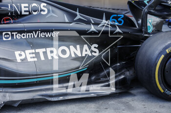 2023-03-31 - Mercedes AMG F1 Team W14, mechanical detail aerodynamism, aerodynamic, aerodynamics during the Formula 1 Rolex Australian Grand Prix 2023, 3rd round of the 2023 Formula One World Championship from March 31 to April 2, 2023 on the Albert Park Circuit, in Melbourne, Australia - F1 - AUSTRALIAN GRAND PRIX 2023 - FORMULA 1 - MOTORS