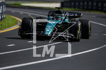 2023-03-31 - 18 STROLL Lance (can), Aston Martin F1 Team AMR23, action during the Formula 1 Rolex Australian Grand Prix 2023, 3rd round of the 2023 Formula One World Championship from March 31 to April 2, 2023 on the Albert Park Circuit, in Melbourne, Australia - F1 - AUSTRALIAN GRAND PRIX 2023 - FORMULA 1 - MOTORS