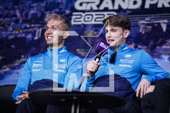 2023-03-31 - ALBON Alexander (tha), Williams Racing FW45, portrait SARGEANT Logan (usa), Williams Racing FW45, portrait during the Formula 1 Rolex Australian Grand Prix 2023, 3rd round of the 2023 Formula One World Championship from March 31 to April 2, 2023 on the Albert Park Circuit, in Melbourne, Australia - F1 - AUSTRALIAN GRAND PRIX 2023 - FORMULA 1 - MOTORS