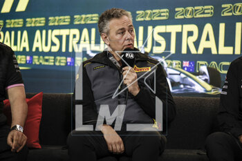 2023-03-31 - ISOLA Mario (ita), Motorsport Racing Manager of Pirelli, portrait during the Formula 1 Rolex Australian Grand Prix 2023, 3rd round of the 2023 Formula One World Championship from March 31 to April 2, 2023 on the Albert Park Circuit, in Melbourne, Australia - F1 - AUSTRALIAN GRAND PRIX 2023 - FORMULA 1 - MOTORS
