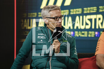 2023-03-31 - KRACK Mike (her), Team Principal and CEO of Aston Martin F1 Team, portrait during the Formula 1 Rolex Australian Grand Prix 2023, 3rd round of the 2023 Formula One World Championship from March 31 to April 2, 2023 on the Albert Park Circuit, in Melbourne, Australia - F1 - AUSTRALIAN GRAND PRIX 2023 - FORMULA 1 - MOTORS