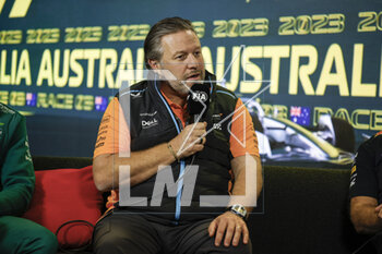2023-03-31 - BROWN Zak (usa), CEO of of McLaren Racing, portrait during the Formula 1 Rolex Australian Grand Prix 2023, 3rd round of the 2023 Formula One World Championship from March 31 to April 2, 2023 on the Albert Park Circuit, in Melbourne, Australia - F1 - AUSTRALIAN GRAND PRIX 2023 - FORMULA 1 - MOTORS