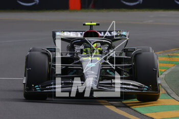 2023-03-31 - 44 HAMILTON Lewis (gbr), Mercedes AMG F1 Team W14, action during the Formula 1 Rolex Australian Grand Prix 2023, 3rd round of the 2023 Formula One World Championship from March 31 to April 2, 2023 on the Albert Park Circuit, in Melbourne, Australia - F1 - AUSTRALIAN GRAND PRIX 2023 - FORMULA 1 - MOTORS