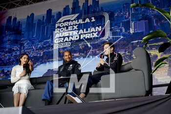 2023-04-01 - RUSSELL George (gbr), Mercedes AMG F1 Team W14, portrait HAMILTON Lewis (gbr), Mercedes AMG F1 Team W14, portrait during the Formula 1 Rolex Australian Grand Prix 2023, 3rd round of the 2023 Formula One World Championship from March 31 to April 2, 2023 on the Albert Park Circuit, in Melbourne, Australia - F1 - AUSTRALIAN GRAND PRIX 2023 - FORMULA 1 - MOTORS