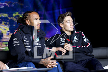 2023-04-01 - HAMILTON Lewis (gbr), Mercedes AMG F1 Team W14, portrait RUSSELL George (gbr), Mercedes AMG F1 Team W14, portrait during the Formula 1 Rolex Australian Grand Prix 2023, 3rd round of the 2023 Formula One World Championship from March 31 to April 2, 2023 on the Albert Park Circuit, in Melbourne, Australia - F1 - AUSTRALIAN GRAND PRIX 2023 - FORMULA 1 - MOTORS