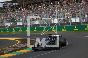 2023-04-01 - 63 RUSSELL George (gbr), Mercedes AMG F1 Team W14, action during the Formula 1 Rolex Australian Grand Prix 2023, 3rd round of the 2023 Formula One World Championship from March 31 to April 2, 2023 on the Albert Park Circuit, in Melbourne, Australia - F1 - AUSTRALIAN GRAND PRIX 2023 - FORMULA 1 - MOTORS
