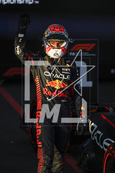 2023-04-02 - VERSTAPPEN Max (ned), Red Bull Racing RB19, portrait celebrates his victory during the Formula 1 Rolex Australian Grand Prix 2023, 3rd round of the 2023 Formula One World Championship from March 31 to April 2, 2023 on the Albert Park Circuit, in Melbourne, Australia - F1 - AUSTRALIAN GRAND PRIX 2023 - RACE - FORMULA 1 - MOTORS