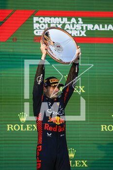 2023-04-02 - VERSTAPPEN Max (ned), Red Bull Racing RB19, portrait podium during the Formula 1 Rolex Australian Grand Prix 2023, 3rd round of the 2023 Formula One World Championship from March 31 to April 2, 2023 on the Albert Park Circuit, in Melbourne, Australia - F1 - AUSTRALIAN GRAND PRIX 2023 - RACE - FORMULA 1 - MOTORS