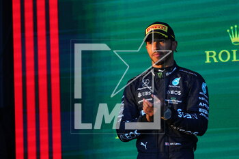 2023-04-02 - HAMILTON Lewis (gbr), Mercedes AMG F1 Team W14, portrait podium during the Formula 1 Rolex Australian Grand Prix 2023, 3rd round of the 2023 Formula One World Championship from March 31 to April 2, 2023 on the Albert Park Circuit, in Melbourne, Australia - F1 - AUSTRALIAN GRAND PRIX 2023 - RACE - FORMULA 1 - MOTORS