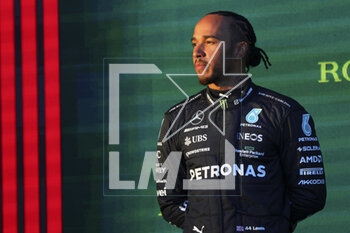 2023-04-02 - HAMILTON Lewis (gbr), Mercedes AMG F1 Team W14, portrait podium during the Formula 1 Rolex Australian Grand Prix 2023, 3rd round of the 2023 Formula One World Championship from March 31 to April 2, 2023 on the Albert Park Circuit, in Melbourne, Australia - F1 - AUSTRALIAN GRAND PRIX 2023 - RACE - FORMULA 1 - MOTORS