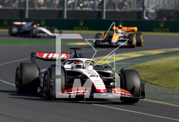 2023-04-02 - 20 MAGNUSSEN Kevin (den), Haas F1 Team VF-23 Ferrari, action during the Formula 1 Rolex Australian Grand Prix 2023, 3rd round of the 2023 Formula One World Championship from March 31 to April 2, 2023 on the Albert Park Circuit, in Melbourne, Australia - F1 - AUSTRALIAN GRAND PRIX 2023 - RACE - FORMULA 1 - MOTORS