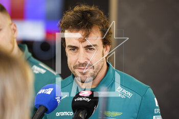 2023-04-27 - ALONSO Fernando (spa), Aston Martin F1 Team AMR23, portrait during the Formula 1 Azerbaijan Grand Prix 2023, 4th round of the 2023 Formula One World Championship from April 28 to 30, 2023 on the Baku City Circuit, in Baku, Azerbaijan - F1 - AZERBAIJAN GRAND PRIX 2023 - FORMULA 1 - MOTORS