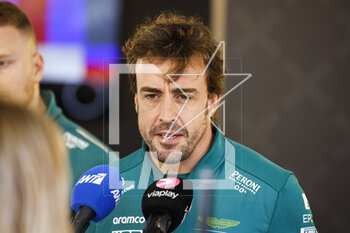 2023-04-27 - ALONSO Fernando (spa), Aston Martin F1 Team AMR23, portrait during the Formula 1 Azerbaijan Grand Prix 2023, 4th round of the 2023 Formula One World Championship from April 28 to 30, 2023 on the Baku City Circuit, in Baku, Azerbaijan - F1 - AZERBAIJAN GRAND PRIX 2023 - FORMULA 1 - MOTORS