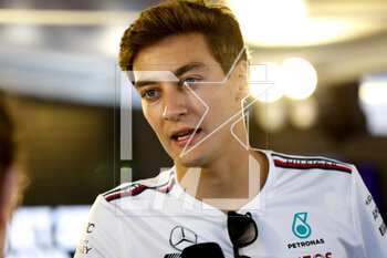 2023-04-27 - RUSSELL George (gbr), Mercedes AMG F1 Team W14, portrait during the Formula 1 Azerbaijan Grand Prix 2023, 4th round of the 2023 Formula One World Championship from April 28 to 30, 2023 on the Baku City Circuit, in Baku, Azerbaijan - F1 - AZERBAIJAN GRAND PRIX 2023 - FORMULA 1 - MOTORS
