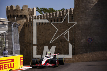 2023-04-28 - 27 HULKENBERG Nico (ger), Haas F1 Team VF-23 Ferrari, action during the Formula 1 Azerbaijan Grand Prix 2023, 4th round of the 2023 Formula One World Championship from April 28 to 30, 2023 on the Baku City Circuit, in Baku, Azerbaijan - F1 - AZERBAIJAN GRAND PRIX 2023 - FORMULA 1 - MOTORS