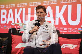 2023-04-28 - VOWLES James, Team Principal of Williams Racing, portrait during the Formula 1 Azerbaijan Grand Prix 2023, 4th round of the 2023 Formula One World Championship from April 28 to 30, 2023 on the Baku City Circuit, in Baku, Azerbaijan - F1 - AZERBAIJAN GRAND PRIX 2023 - FORMULA 1 - MOTORS
