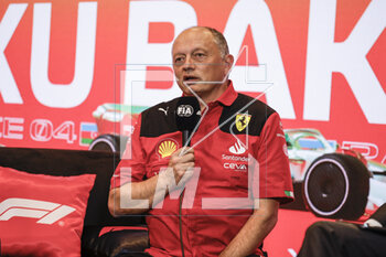 2023-04-28 - VASSEUR Frédéric (fra), Team Principal & General Manager of the Scuderia Ferrari, portrait during the Formula 1 Azerbaijan Grand Prix 2023, 4th round of the 2023 Formula One World Championship from April 28 to 30, 2023 on the Baku City Circuit, in Baku, Azerbaijan - F1 - AZERBAIJAN GRAND PRIX 2023 - FORMULA 1 - MOTORS