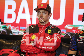 2023-04-28 - LECLERC Charles (mco), Scuderia Ferrari SF-23, portrait during the Formula 1 Azerbaijan Grand Prix 2023, 4th round of the 2023 Formula One World Championship from April 28 to 30, 2023 on the Baku City Circuit, in Baku, Azerbaijan - F1 - AZERBAIJAN GRAND PRIX 2023 - FORMULA 1 - MOTORS