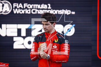 2023-04-28 - LECLERC Charles (mco), Scuderia Ferrari SF-23, portrait pole position during the Formula 1 Azerbaijan Grand Prix 2023, 4th round of the 2023 Formula One World Championship from April 28 to 30, 2023 on the Baku City Circuit, in Baku, Azerbaijan - F1 - AZERBAIJAN GRAND PRIX 2023 - FORMULA 1 - MOTORS