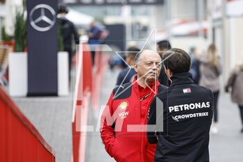 2023-04-28 - VASSEUR Frédéric (fra), Team Principal & General Manager of the Scuderia Ferrari, portrait D’AMBROSIO Jerome, Mercedes driver development director, portrait during the Formula 1 Azerbaijan Grand Prix 2023, 4th round of the 2023 Formula One World Championship from April 28 to 30, 2023 on the Baku City Circuit, in Baku, Azerbaijan - F1 - AZERBAIJAN GRAND PRIX 2023 - FORMULA 1 - MOTORS
