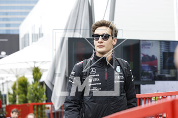 2023-04-28 - RUSSELL George (gbr), Mercedes AMG F1 Team W14, portrait during the Formula 1 Azerbaijan Grand Prix 2023, 4th round of the 2023 Formula One World Championship from April 28 to 30, 2023 on the Baku City Circuit, in Baku, Azerbaijan - F1 - AZERBAIJAN GRAND PRIX 2023 - FORMULA 1 - MOTORS