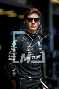 2023-04-28 - RUSSELL George (gbr), Mercedes AMG F1 Team W14, portrait during the Formula 1 Azerbaijan Grand Prix 2023, 4th round of the 2023 Formula One World Championship from April 28 to 30, 2023 on the Baku City Circuit, in Baku, Azerbaijan - F1 - AZERBAIJAN GRAND PRIX 2023 - FORMULA 1 - MOTORS