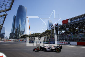 2023-04-29 - 27 HULKENBERG Nico (ger), Haas F1 Team VF-23 Ferrari, action during the Formula 1 Azerbaijan Grand Prix 2023, 4th round of the 2023 Formula One World Championship from April 28 to 30, 2023 on the Baku City Circuit, in Baku, Azerbaijan - F1 - AZERBAIJAN GRAND PRIX 2023 - FORMULA 1 - MOTORS