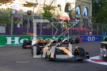 2023-04-29 - 81 PIASTRI Oscar (aus), McLaren F1 Team MCL60, action during the Formula 1 Azerbaijan Grand Prix 2023, 4th round of the 2023 Formula One World Championship from April 28 to 30, 2023 on the Baku City Circuit, in Baku, Azerbaijan - F1 - AZERBAIJAN GRAND PRIX 2023 - FORMULA 1 - MOTORS